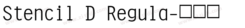 Stencil D Regula字体转换